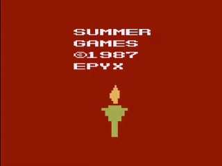 Summer Games title screen for Atari 2600